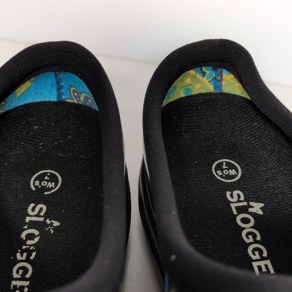 SLOGGERS midsummer blue floral waterproof Garden shoes women's size 7 - Picture 14 of 15
